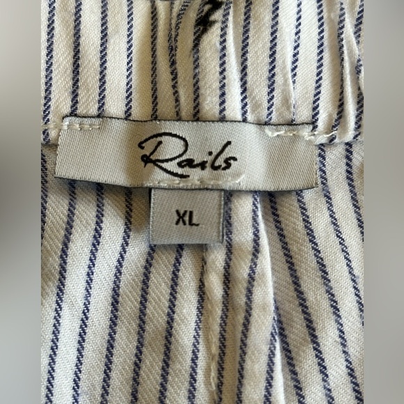 Rails | Clara Flocked Lightning Pinstripe Pajama Pants - Picture 5 of 11